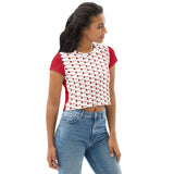 All-Over Print Crop Tee